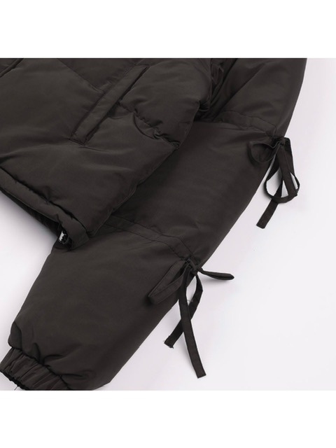 FANCY CLUB】RIBBON COLLAR SHORT PUFFER | OUR BRAND,FANCY