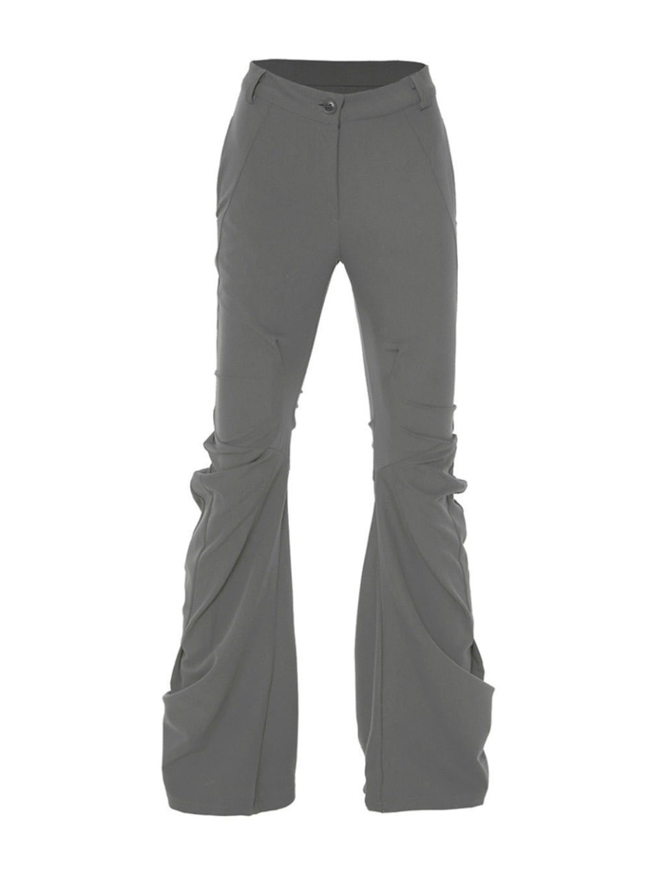 FLAREUP Asymmetrical Drape Pants チャコール FLAREUP】Asymmetrical Drape Pants | OUR BRAND,FLAREUP