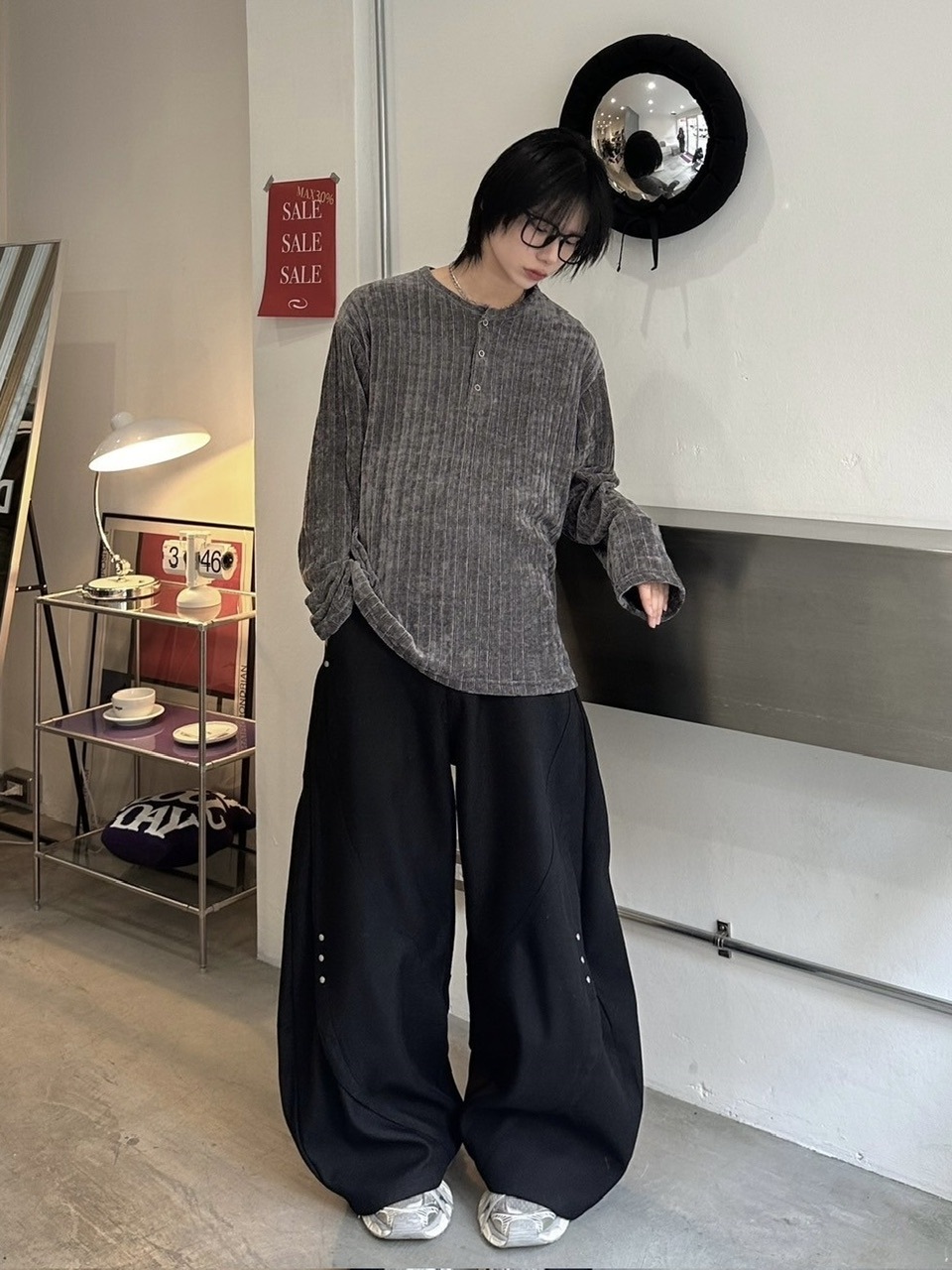 LUV CODE】rivet balloon pants | OUR BRAND,LUV CODE