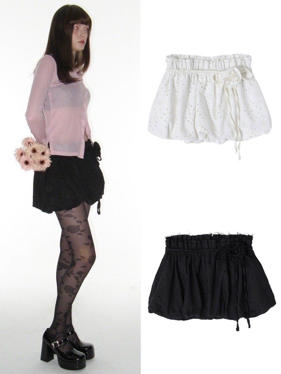 CRANK】ROSE PUNCHING BALLOON SKIRT | OUR BRAND,CRANK | PRESSING