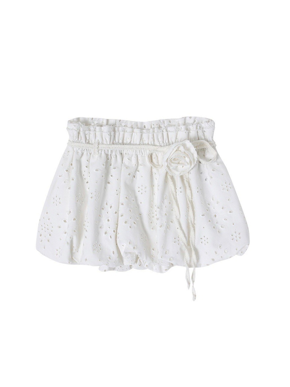 スカート CRANK ROSE PUNCHING BALLOON SKIRT_WHITE MUSINSA公式 | CRANK Rose Punching Balloon Skirt_White