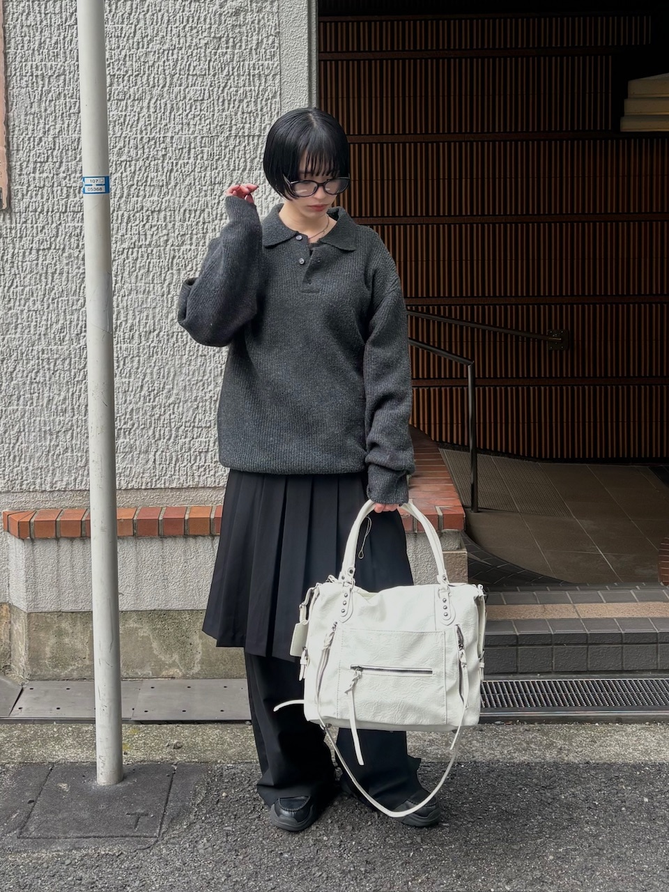 受注制【Chikashitsu +】wool touch lib knit polo (4color