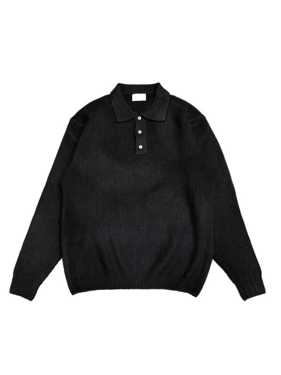 受注制【Chikashitsu +】wool touch lib knit polo (4color