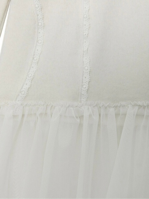 【FLAREUP】Layered Lace Frill Long Sleeve / 【フレアアップ】レイヤードレースフリル長袖Ｔシャツ