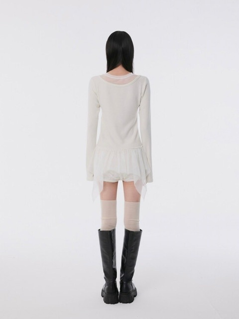 FLAREUP】Layered Lace Frill Long Sleeve | OUR BRAND,FLAREUP