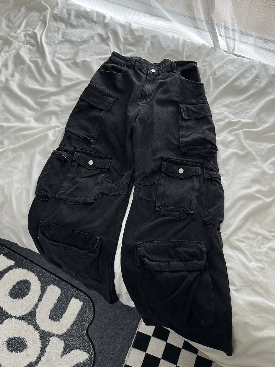 受注制【LUV CODE】pocket denim cargo pants | OUR BRAND,LUV CODE