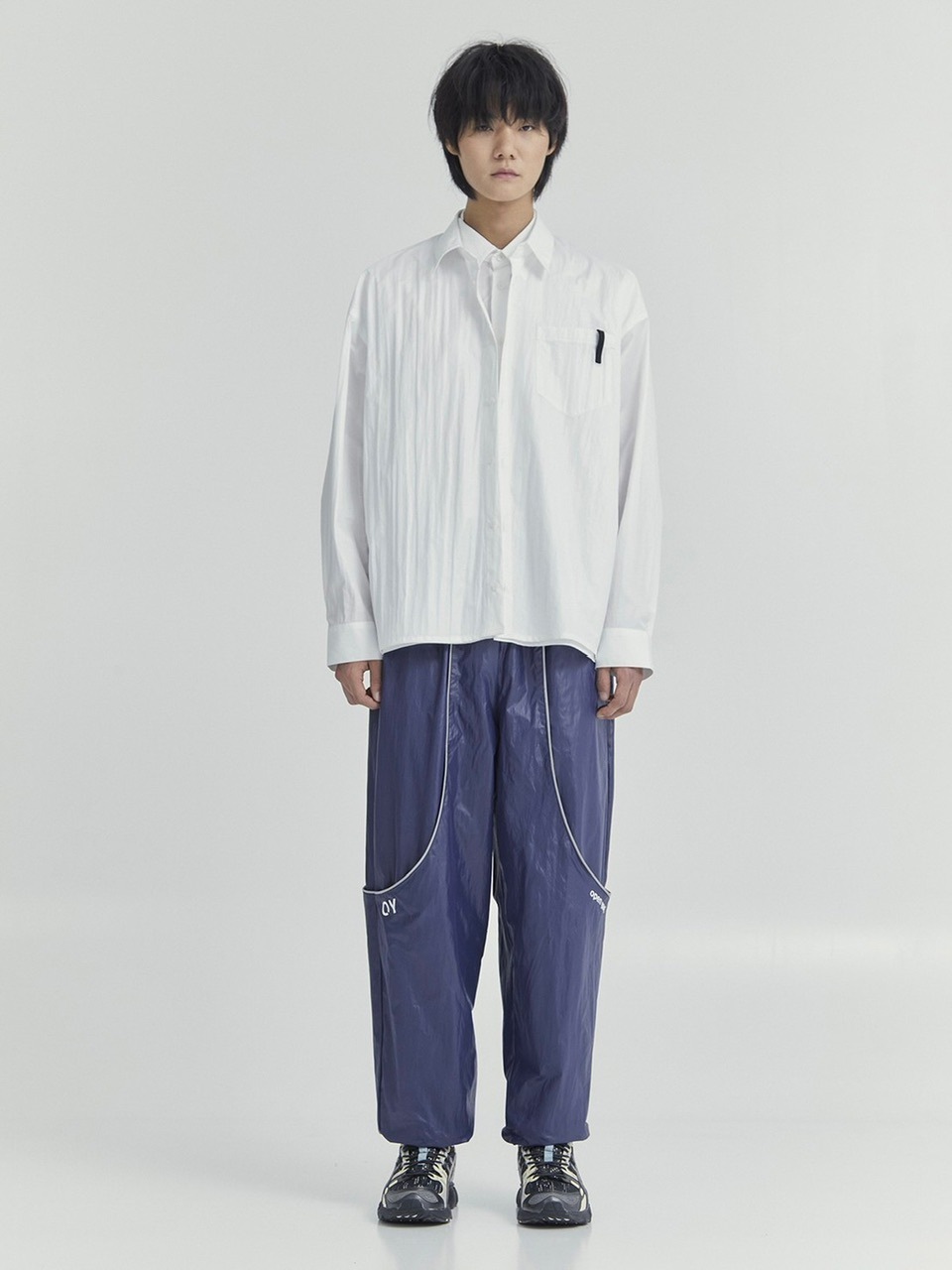 【OY】OY/OVERSIZE LAYERED CHECK SHIRTS ロゴ OY】OY/OVERSIZE LAYERED CHECK SHIRTS ロゴ（OY（オーワイ）の