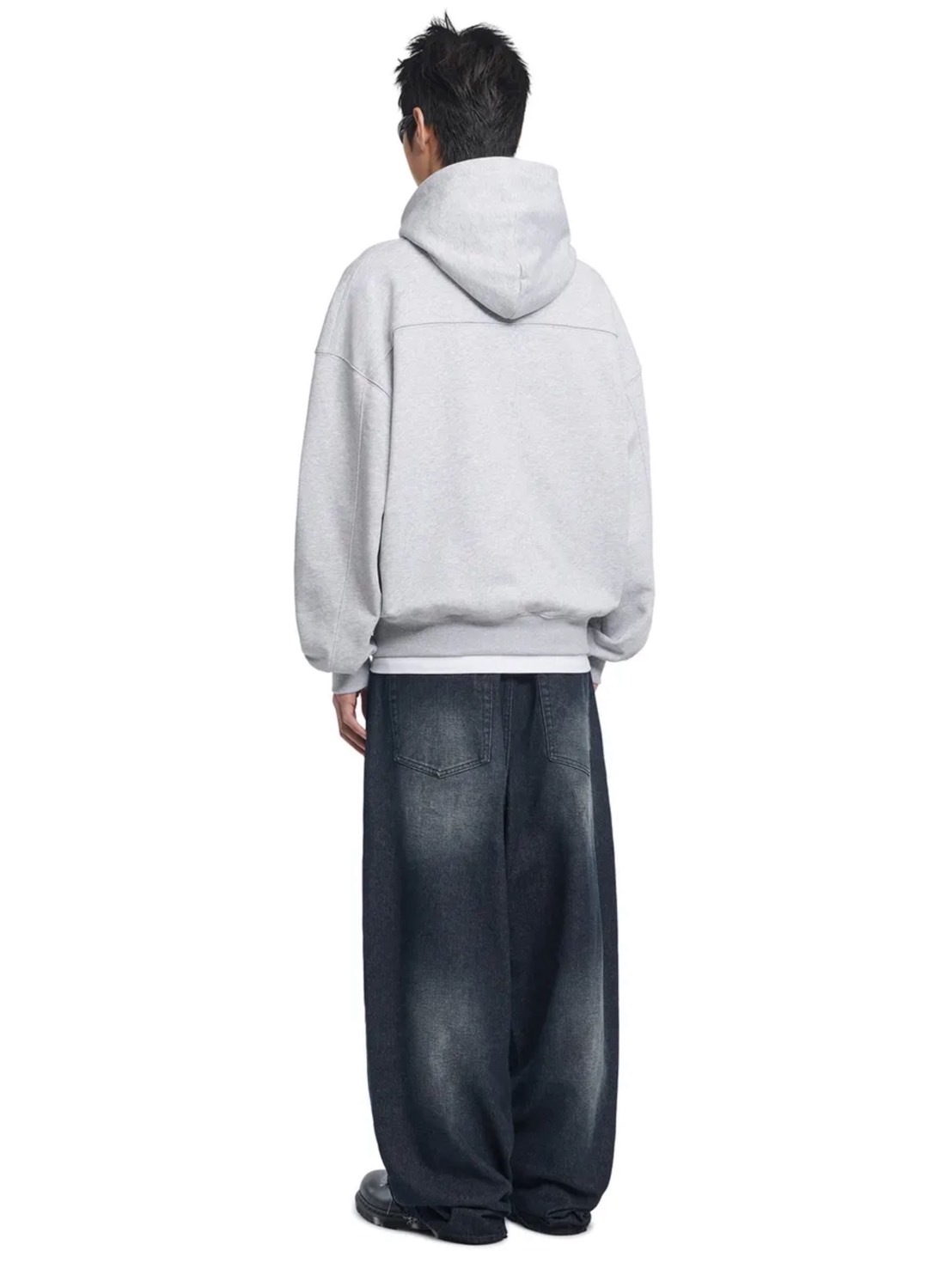 【NOMANUAL】LAYERED ARCH GRAPHIC HOODIE