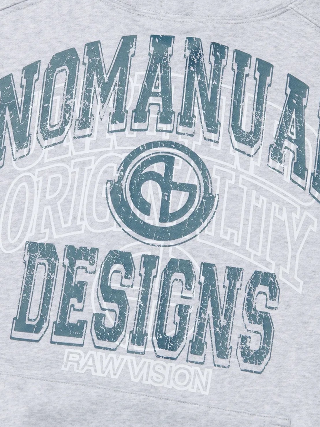 【NOMANUAL】LAYERED ARCH GRAPHIC HOODIE