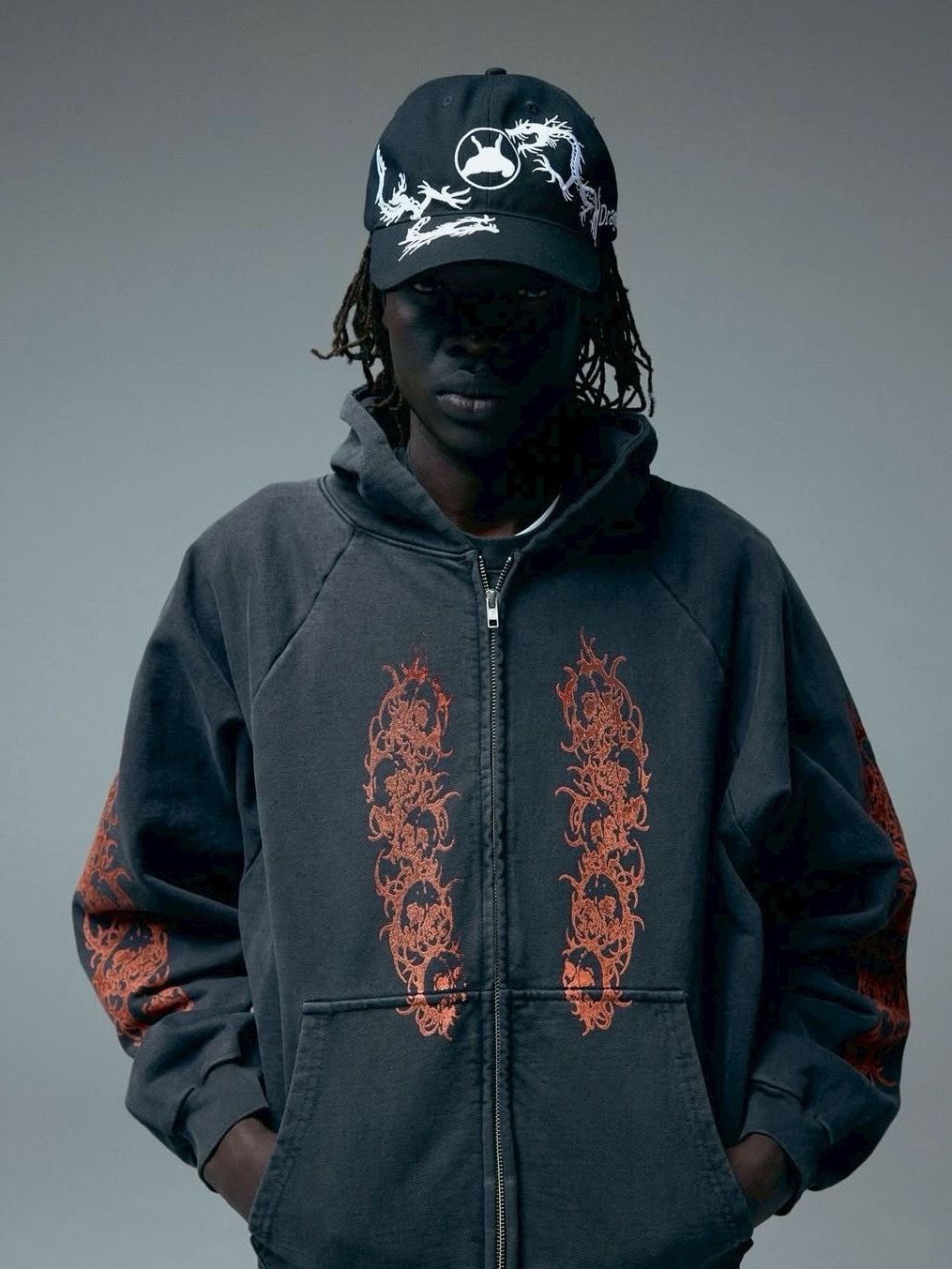 AFFLICTED アフリクテッド BASKETCASE】AFFLICTED, zip-up hoodie / 【バスケットケース