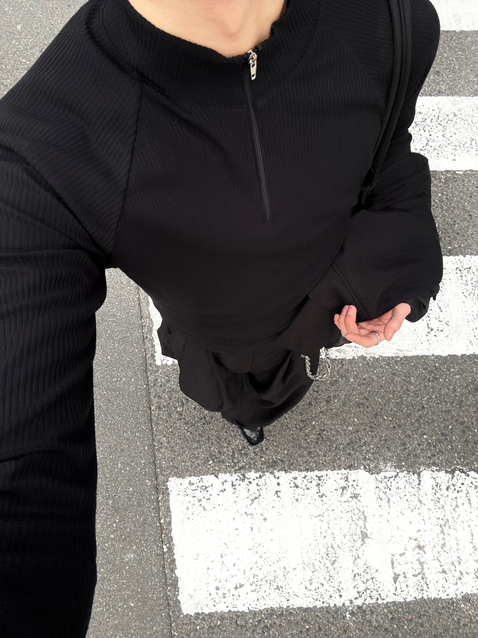 大阪店WEB限定受注制【Chikashitsu＋】mockneck zip long sleeve