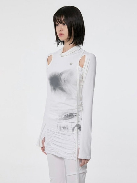【FLARE UP】 Cut-out Turtleneck Long Sleeve (FL-112) /追跡付 FLAREUP】Cut-out Turtleneck Long Sleeve (FL-112) | OUR BRAND