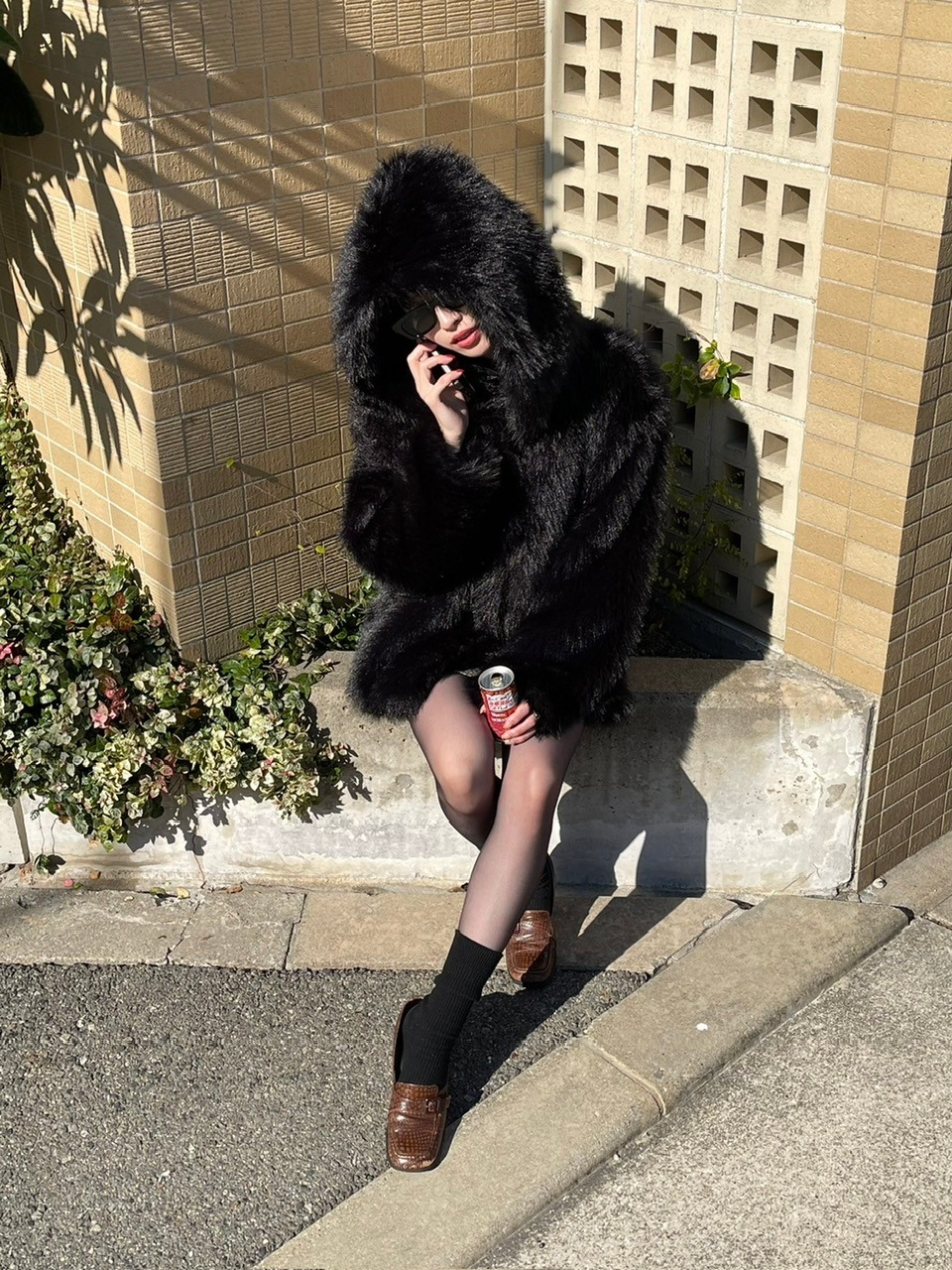 トップス CIVARIZE Archive Black Fur Hoodie トップス CIVARIZE Archive Black Fur Hoodie CIVARIZE Archive Black