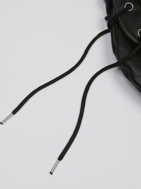 5/19再入荷【NOT KNOWING】HALFMOON MOTO CROSS BAG(POLYURETANE