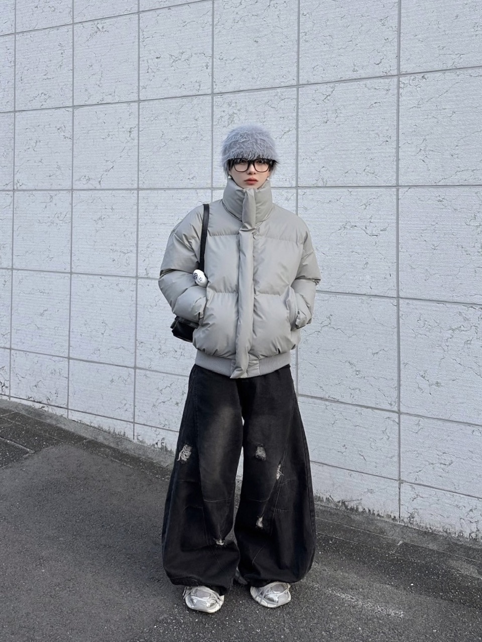 LUV CODE】point damage balloon denim pants | OUR BRAND,LUV CODE