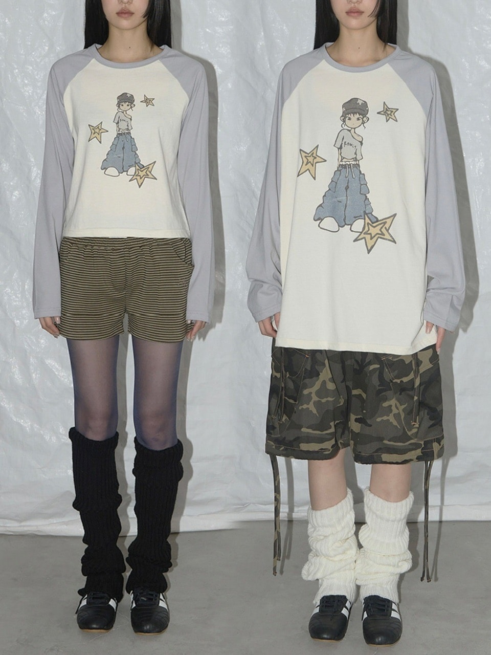 ★FANCYCLUB★PONY STAR LONG SLEEVE (GRAY)★正規品/直送料込 FANCY CLUB】PONY STAR LONG SLEEVE / 【ファンシークラブ