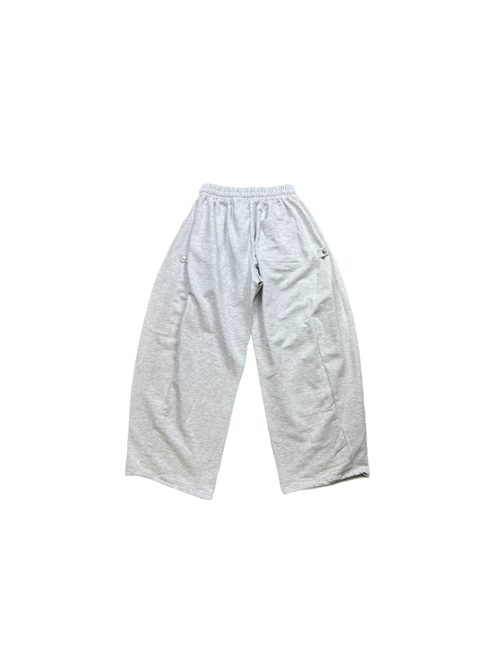 【Chikashitsu +】side button balloon sweat pants (3color)