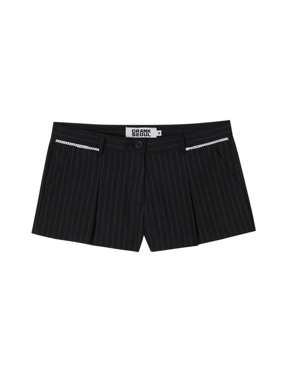 ★CRANK★LACE PLEATS MICRO PANTS_BLACK★正規品/韓国直送料込 CRANK】LACE PLEATS MICRO PANTS | OUR BRAND,CRANK | PRESSING