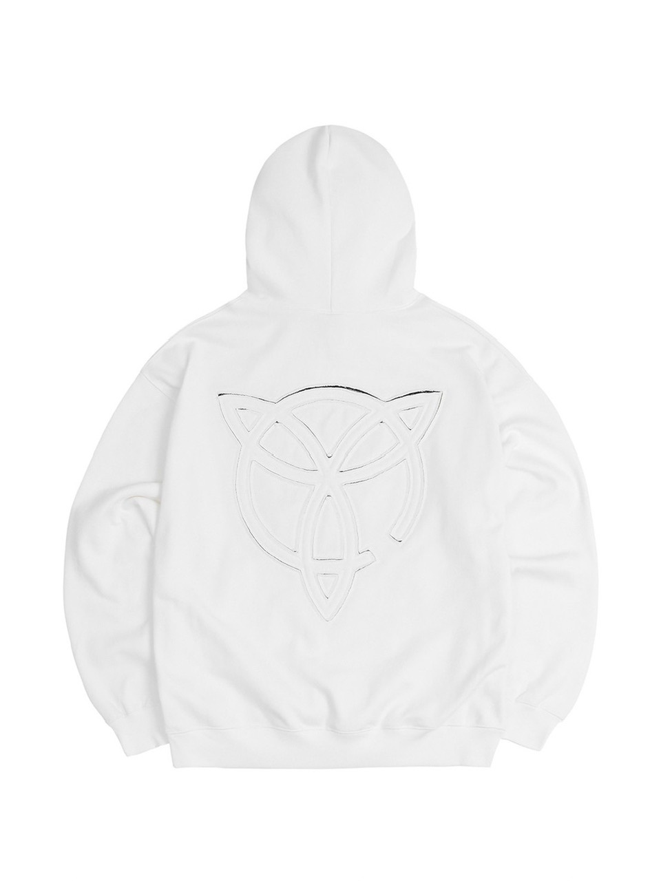 【OY】LAYERED CUTTING LOGO HOODIE