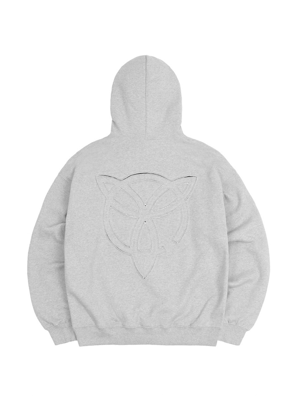 ★OY★LAYERED CUTTING LOGO HOODIE-WHITE★正規品/韓国直送料込 ☆OY☆LAYERED CUTTING LOGO HOODIE-WHITE☆正規品/韓国直送料込