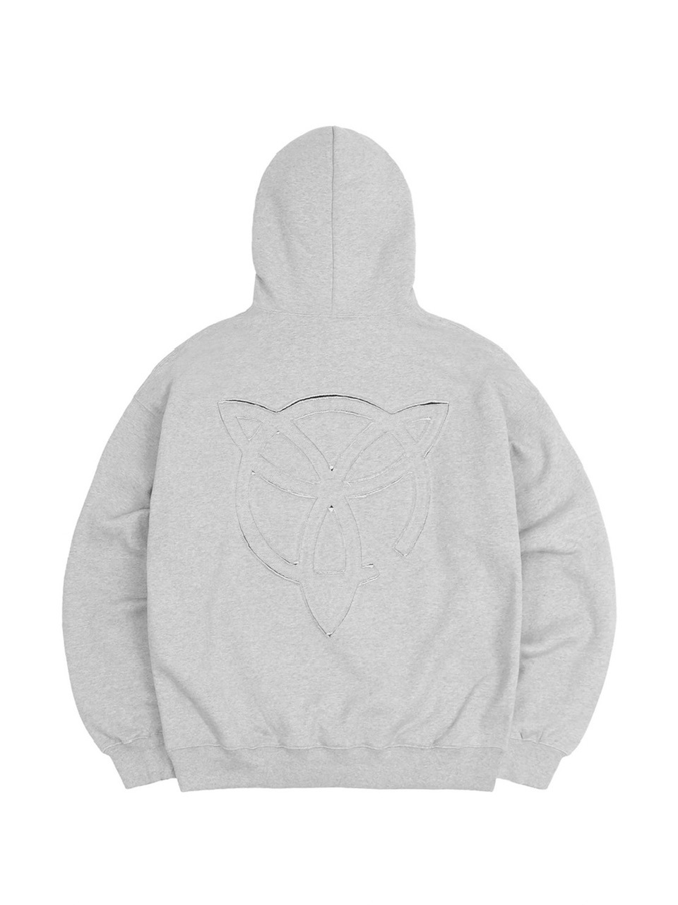 【OY】LAYERED CUTTING LOGO HOODIE