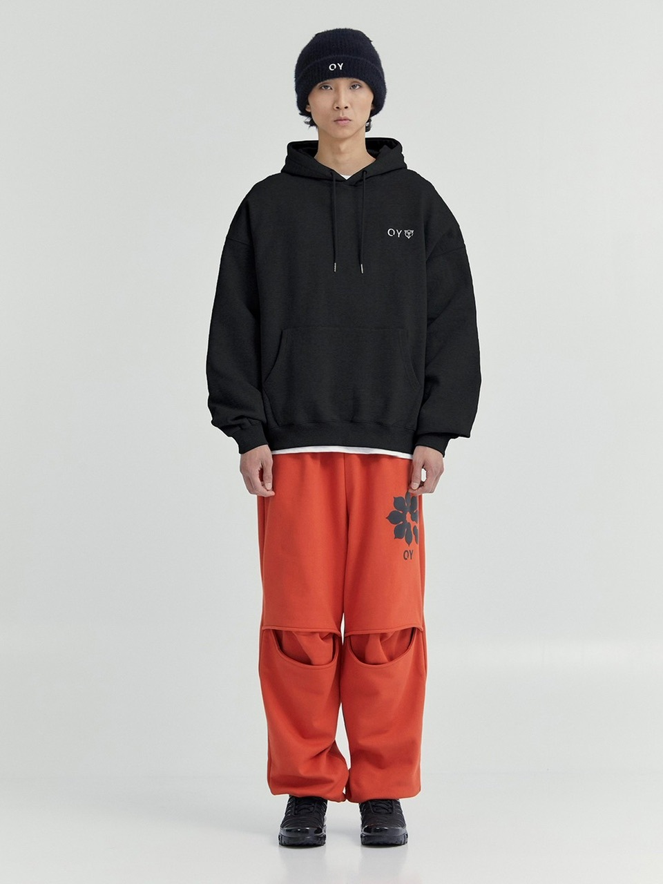 OY】LAYERED CUTTING LOGO HOODIE | OUR BRAND,OY | PRESSING