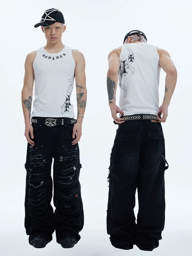 DND4DES】JEWELED LUMBERJACK PANTS | OUR BRAND,DND4DES | PRESSING