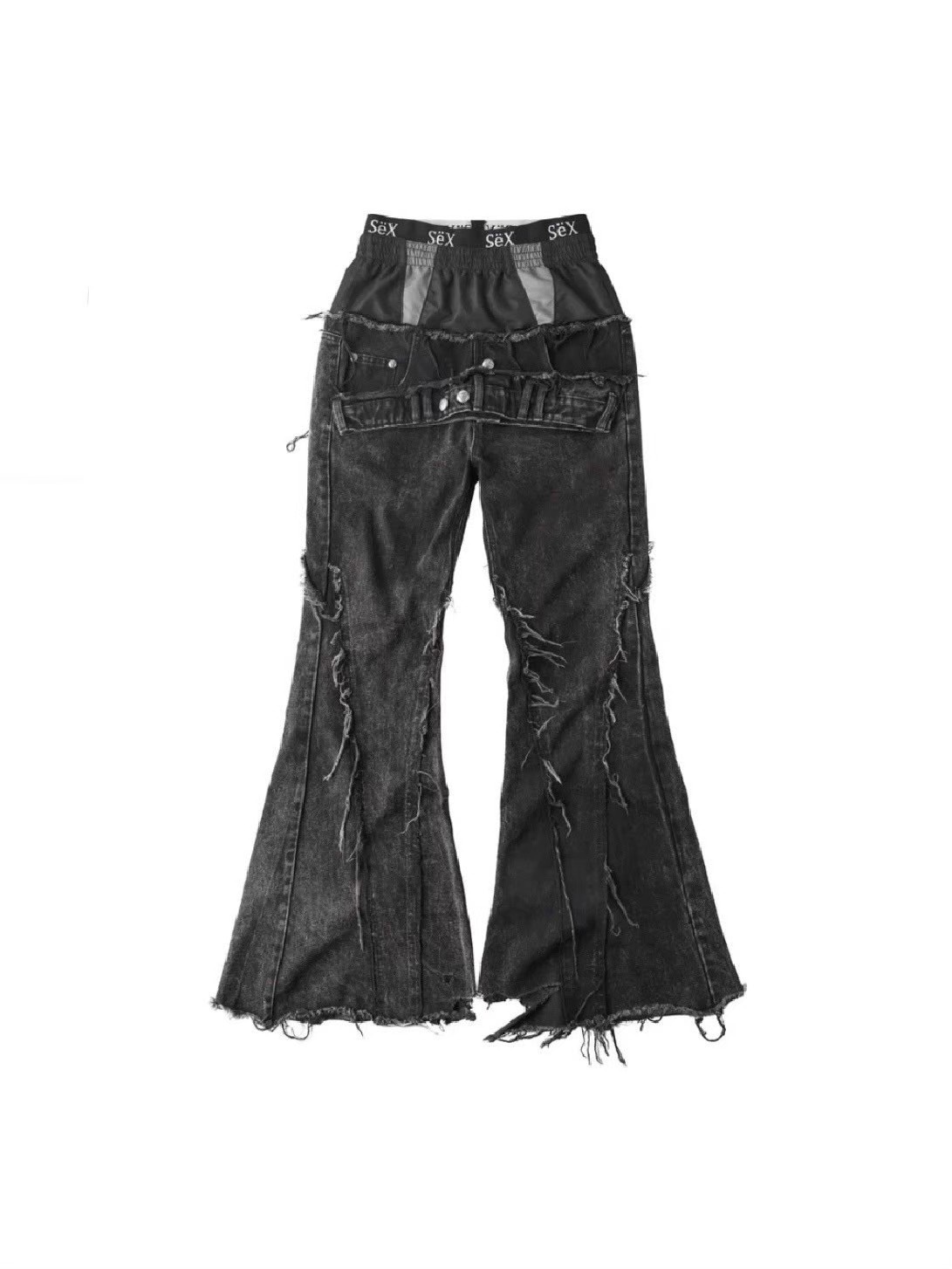 cozy worldwide レイヤードデニム 12/8 21:00発売【Cozy world Wide】COZY25 TRIPPLE LAYER WAXED FLARED