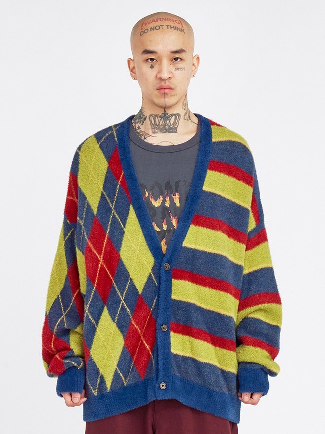 AMIRI ストライプカーディガン AMIRI（アミリ）カーディガン - FARFETCH