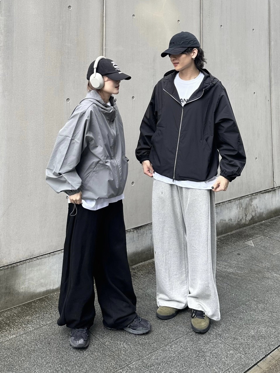 受注制【Chikashitsu +】unisex cropped hooded blouson (3color)