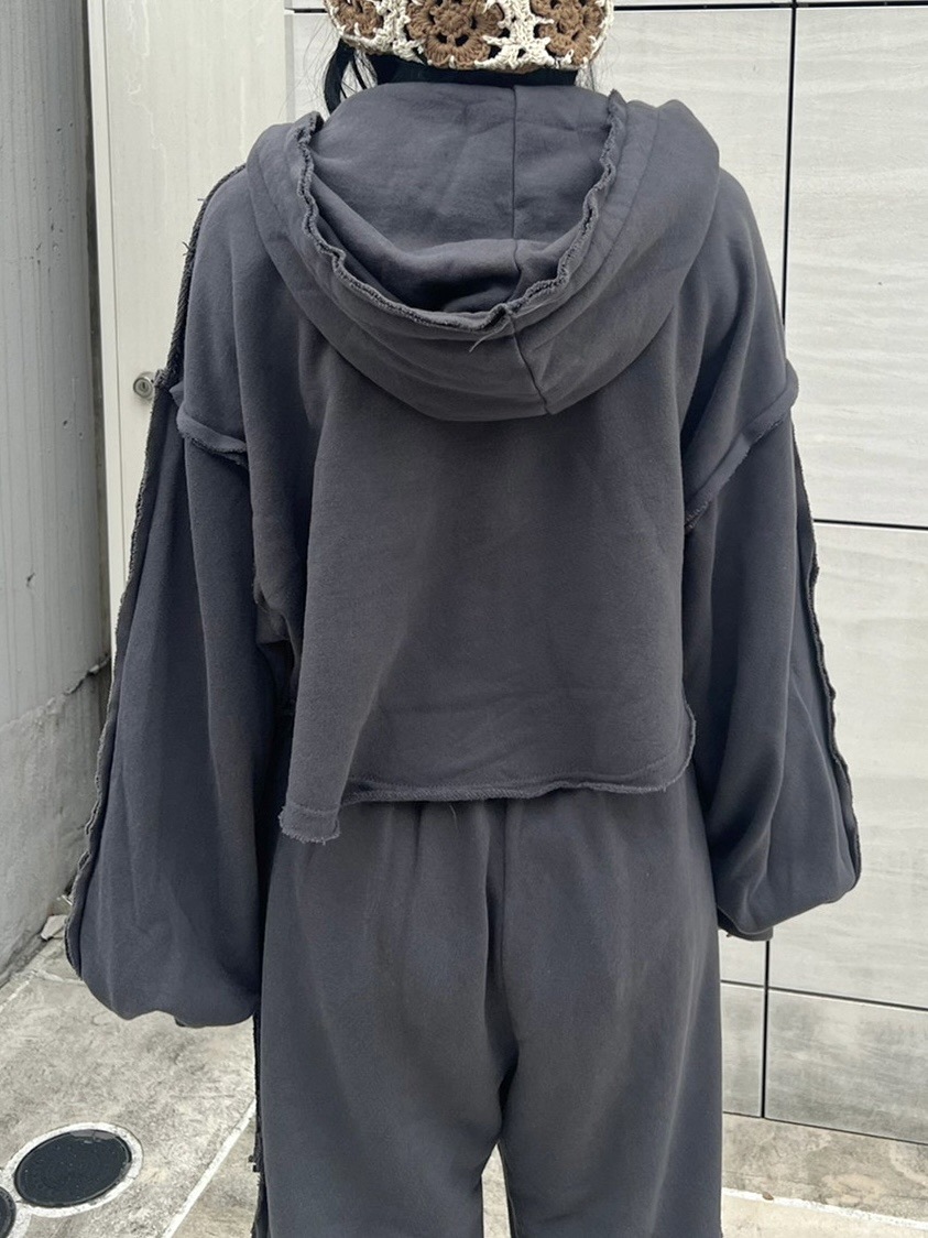 受注制【nmtc +】cutting zip up hoodie (2color) | OUR BRAND