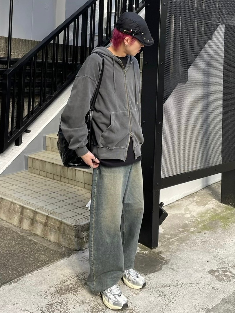 UPPERVOID C++2.0 グレー　M 受注制【nmtc +】double zip up hoodie (2color) | OUR BRAND,nmtc +