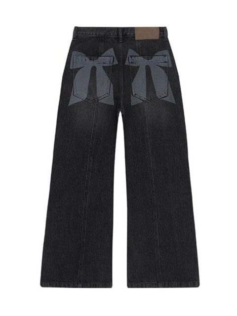 デニム・ジーパン IUGAMAKARAS Ribbon Denim Pants 4FT547 デニム・ジーパン IUGAMAKARAS Ribbon Denim Pants 4FT547 2/15