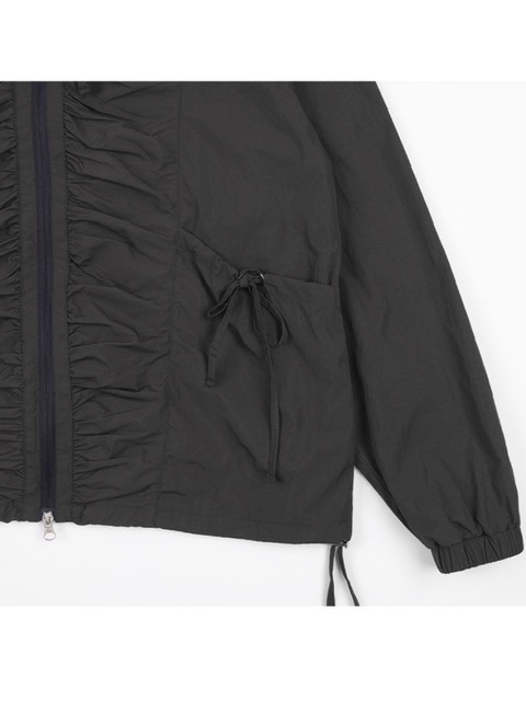 【FANCYCLUB】RIBBON SHIRRING WINDBREAKER / 追跡付 FANCY CLUB】RIBBON SHIRRING WINDBREAKER | OUR BRAND,FANCY