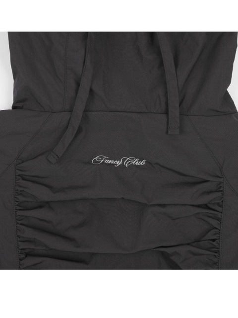 FANCY CLUB】RIBBON SHIRRING WINDBREAKER | OUR BRAND,FANCY