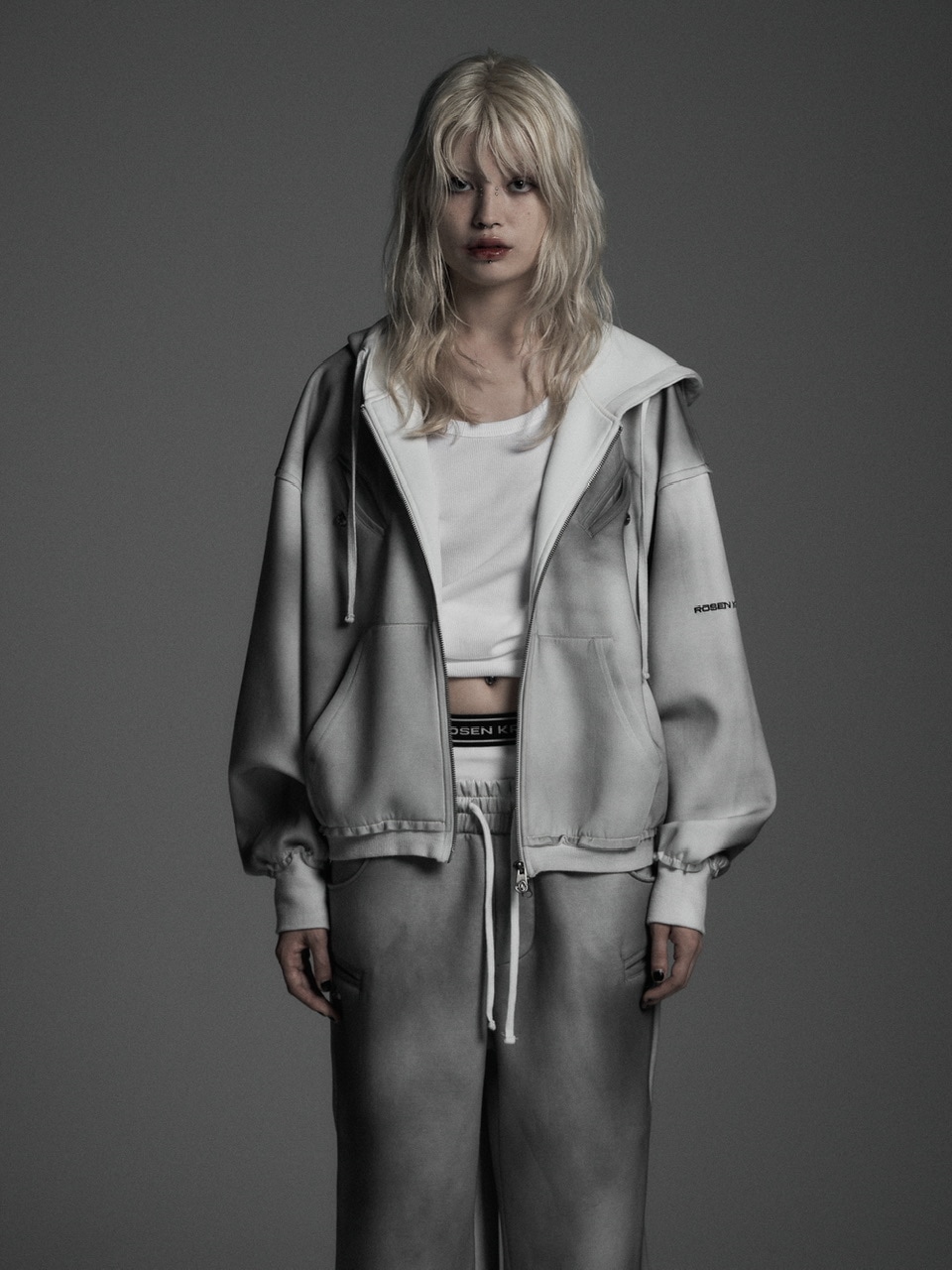 トップス Rosen Kreuz SET UP HOODIE Rosen Kreuz】the taste“V” CROP OVERFIT SET UP HOODIE | OUR