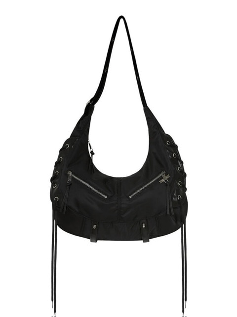 ショルダーバッグ・ポシェット NOT KNOWING Halfmoon Moto Cross Bag NYLON NOT KNOWING】HALFMOON MOTO CROSS BAG(NYLON) / 【ノットノー