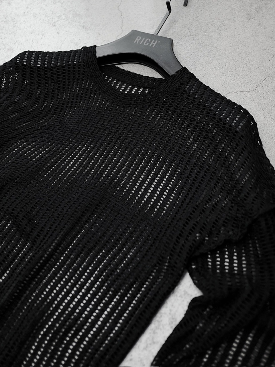 【RICH】Mesh Hoodie / 【リッチ】メッシュフードトップス