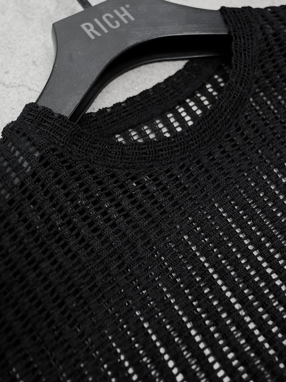 【RICH】Mesh Hoodie / 【リッチ】メッシュフードトップス