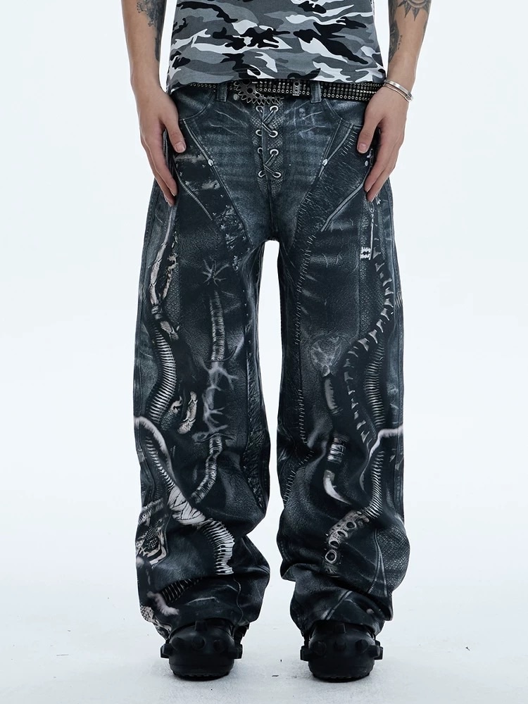 DND4DES】ALIEN VENOM PRINTED PANTS | OUR BRAND,DND4DES | PRESSING