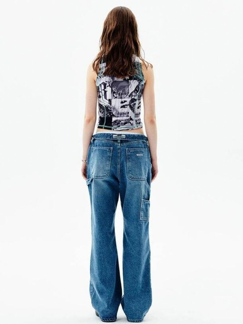 【runningHIGH】WASHED DENIM CARPENTER PANTS