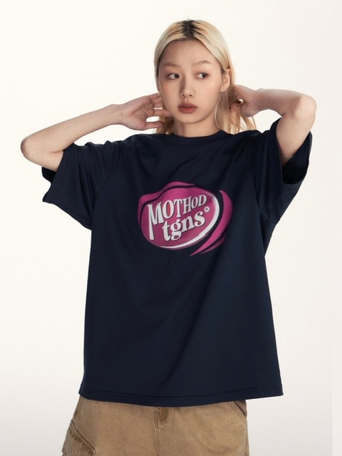 【TGNS】Arc slogan print Tee