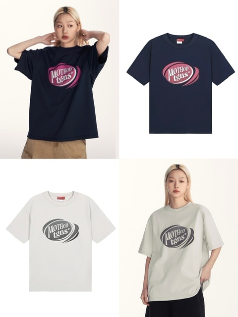tシャツ 「TGNS」Arc slogan print Tee レディース メンズ TGNS tシャツ 「TGNS」Arc slogan print Tee レディース メンズ