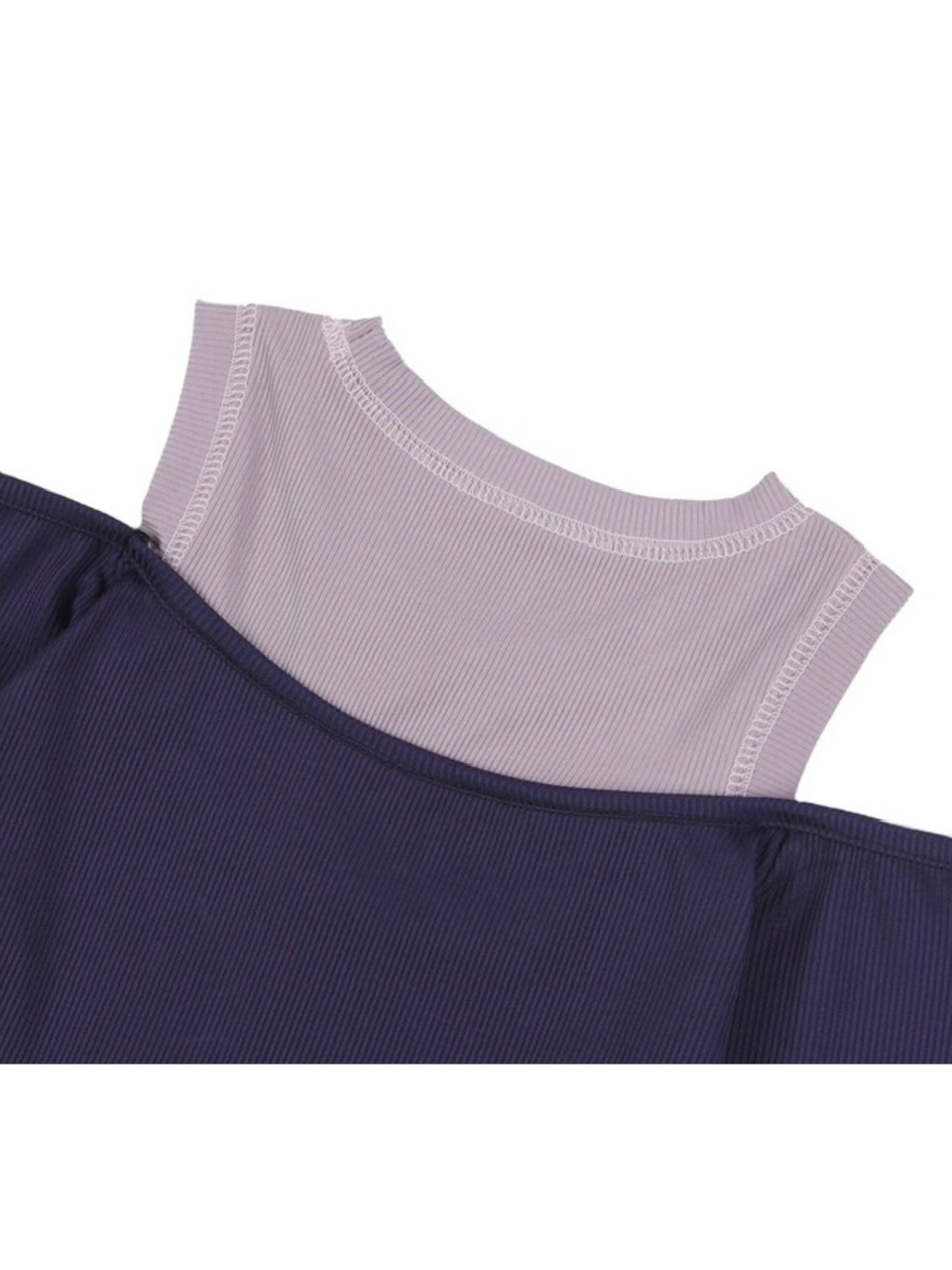 FANCY CLUB】WINSOME OFF SHOULDER HALTERNECK CROP TEE