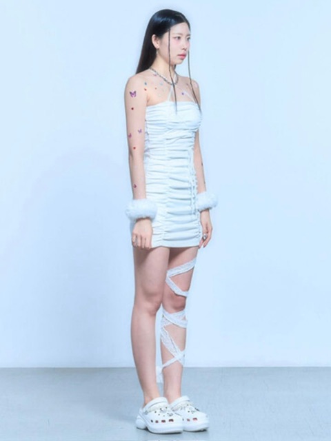 SCHISM INDUCING】MUMMY MINI DRESS / 【スキズムインデューシング