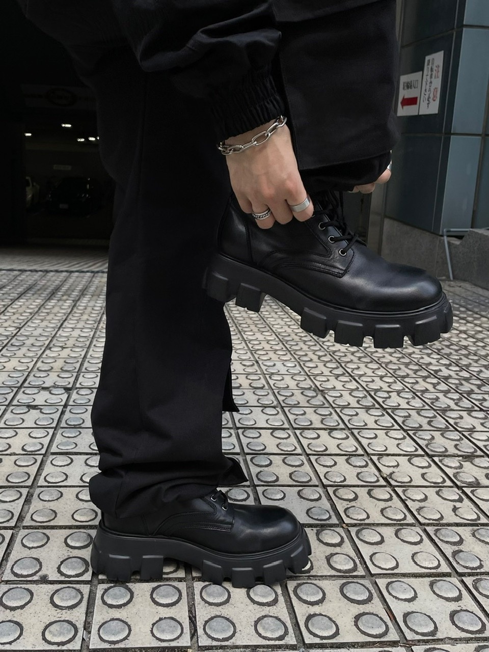 受注制【Chikashitsu +】design sole boots