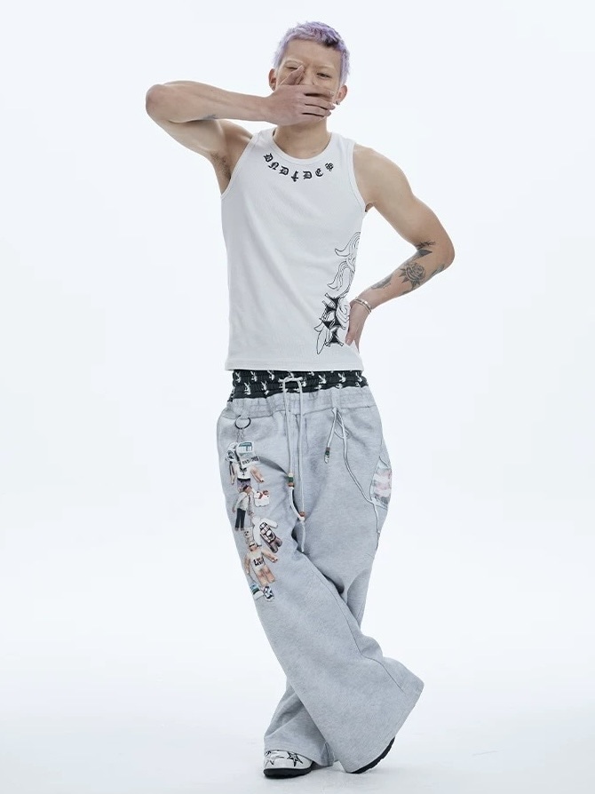 パンツ S print sweat pants charm パンツ S print sweat pants charm S print sweat pants charm