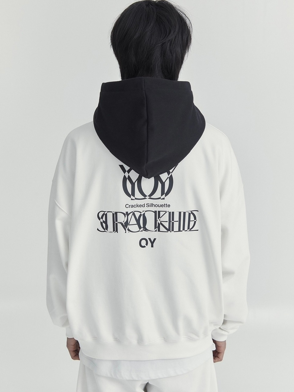 【OY】OVERLAY LOGO ZIPPER POLA HOODIE