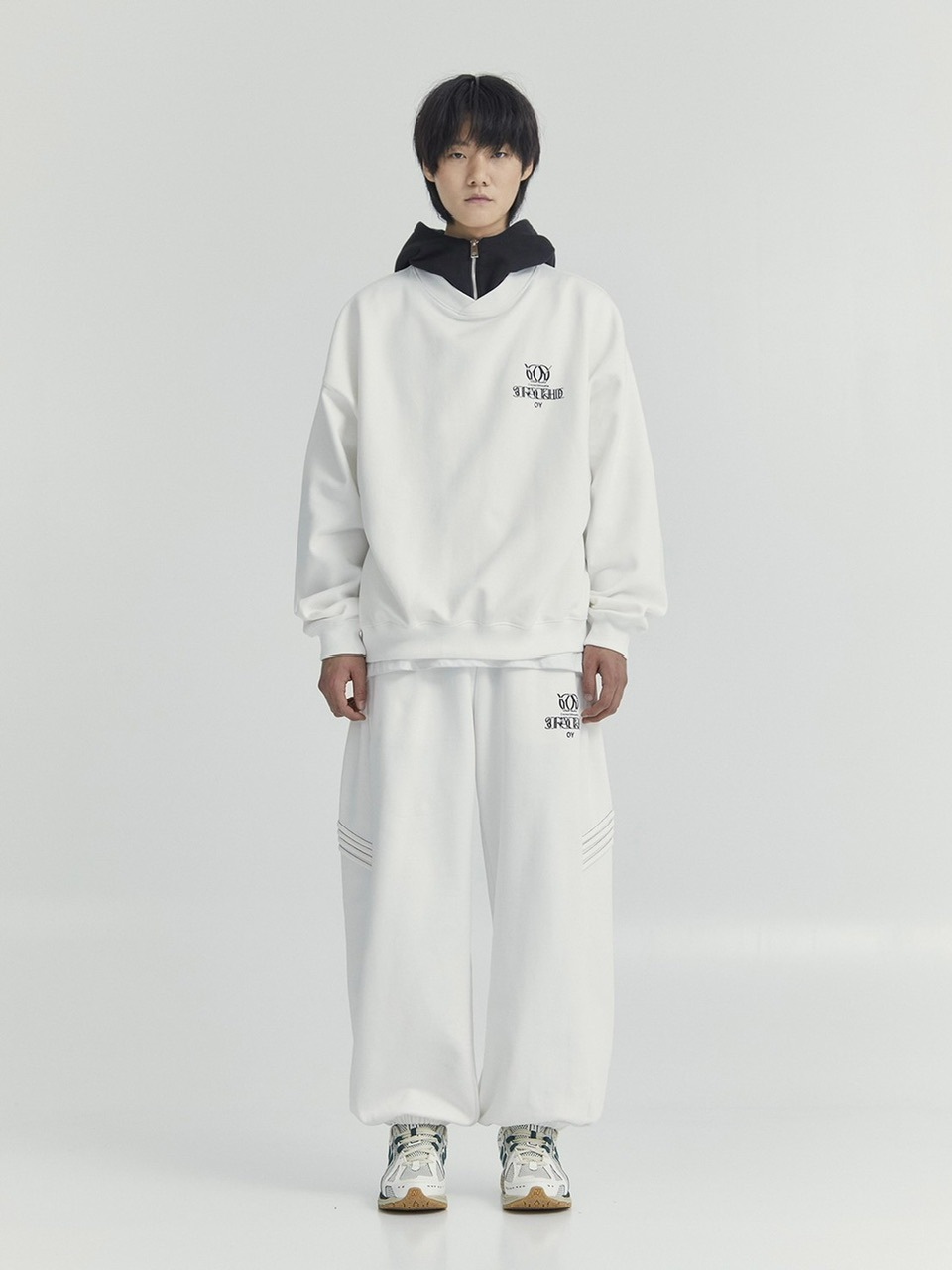 OY】OVERLAY LOGO ZIPPER POLA HOODIE | OUR BRAND,OY | PRESSING WEB SHOP