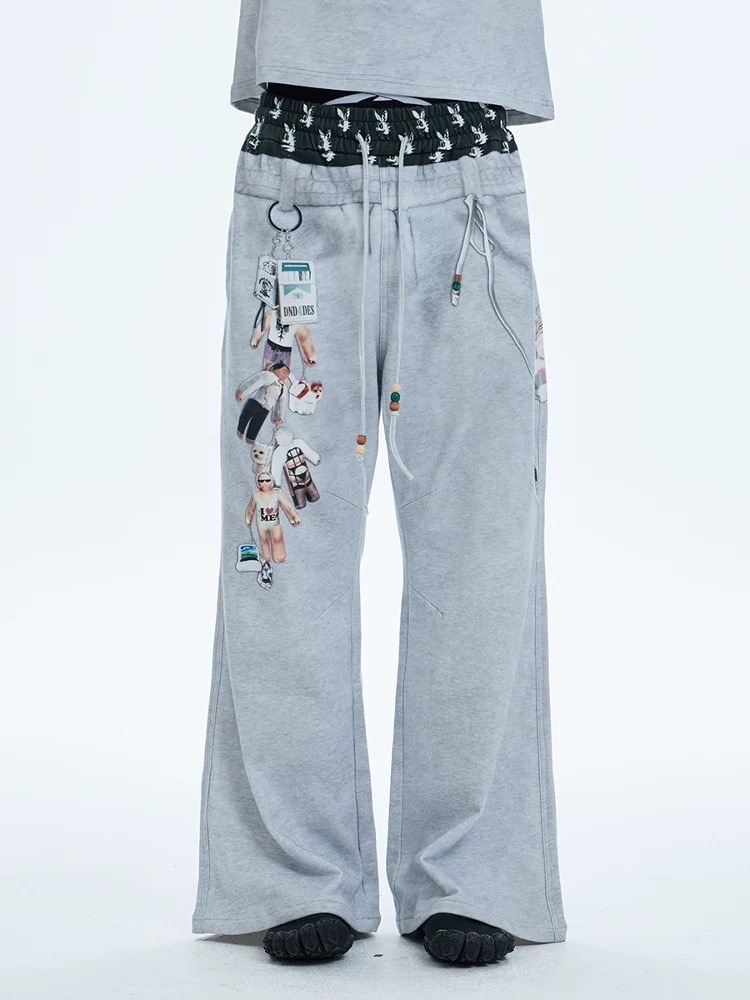 パンツ Printed Sweat Pants DND4DES】BIKINI PRINTED SWEAT PANTS | OUR BRAND,DND4DES